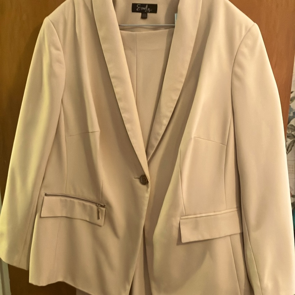 Beautiful cream business suit